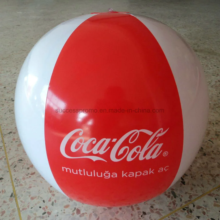 Transparent PVC Inflatable Beach Ball with Customized Logo