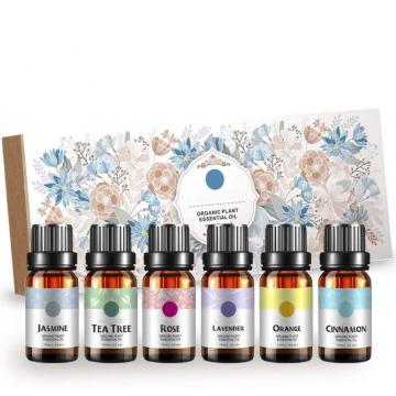 6 * 10ml Geschenkset mit reinem ätherischen Öl