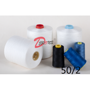 100% Polyester 50S/2 Yarn RAW WHITE