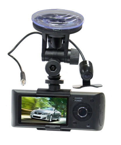 1920 X 1080 Full Hd Gps Dual Camera Car Dvr H.264 , 4x Digital Zoom