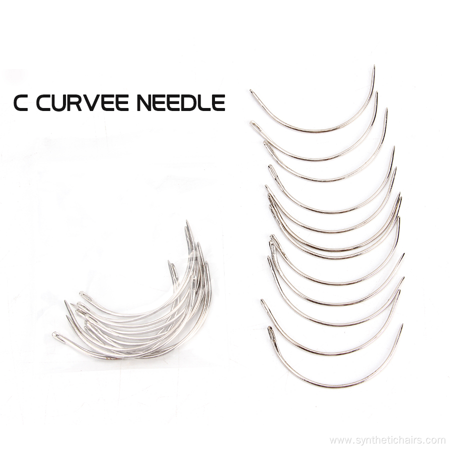 Hair Weaving Sewing C-Shape Needle For Wig Making