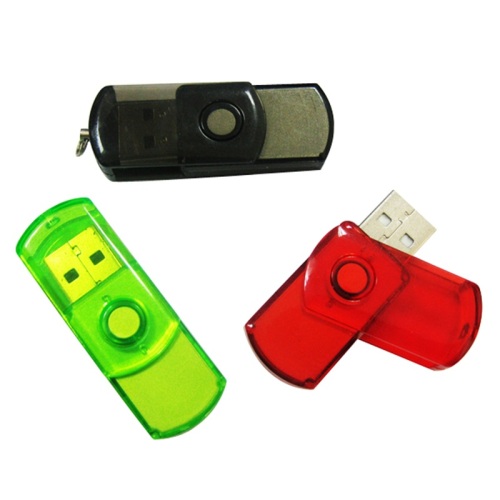 Free Sample OEM Plastic Colorful Swivel Pendrive
