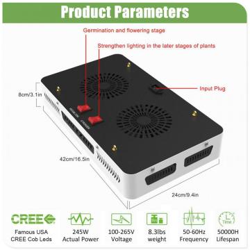 La última luz de cultivo de COB de 1000W