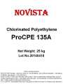 Χλωριωμένος CPE πολυαιθυλενίου 135Α για σωλήνα PVC