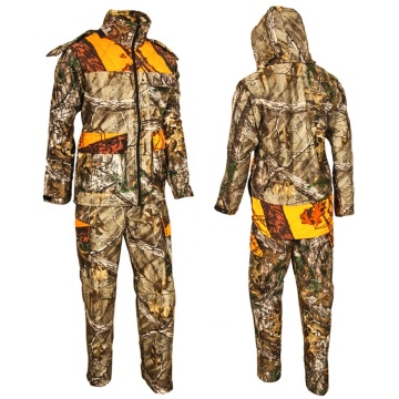 BJ Outdoor Blaze Orange Camo Clothes Jacket and Pant Set