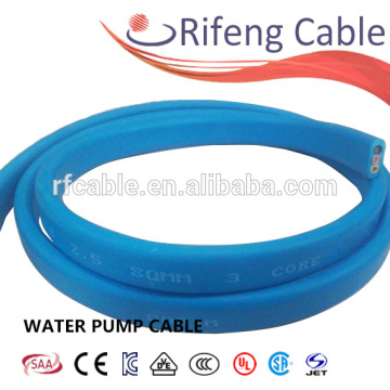 Submersible pump cable water resistant