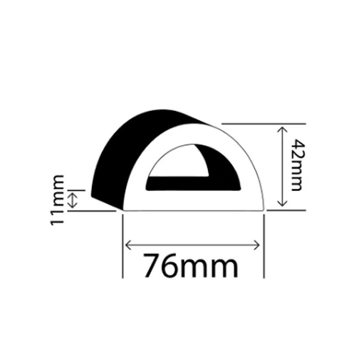 D Type Marine Dock Fenders Rubber Dock Bumpers for Boats