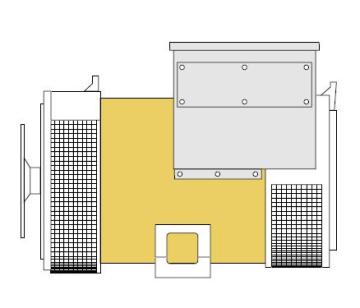 Leroy Somer LSA43.2S2 Generator End #5766