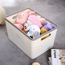 Large Capacity Plastic Toy Storage Box with Wheels