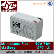 maintenance free 12v 7ah ecg machine battery