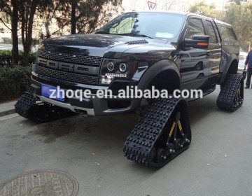 Rubber track conversion system kits for SUV