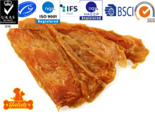 Dried chicken chip pet snack