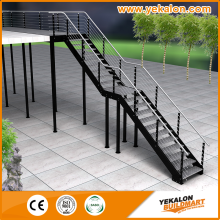 Yekalon Straight L-shaped Steel Staircase