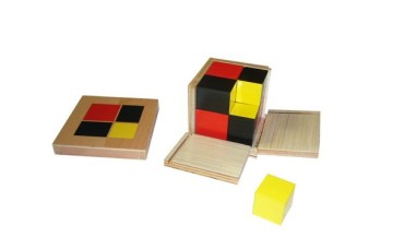 Tiger Montessori Materials: C240 Algebraic Binomial Cube Other Educational Toys