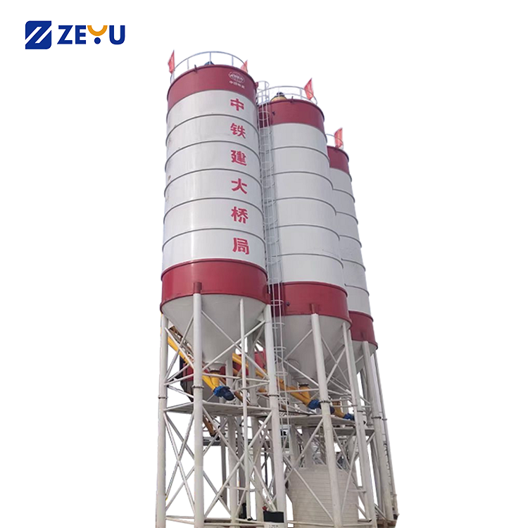 Low price concrete mixing plant 200t cement silos