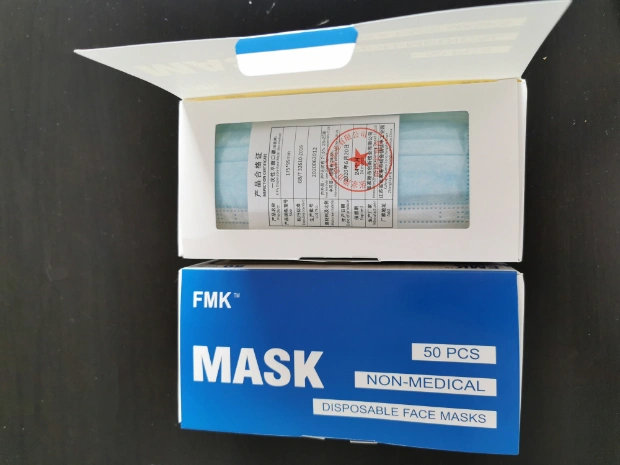 PPE Face Mask of 3 Ply Disposable