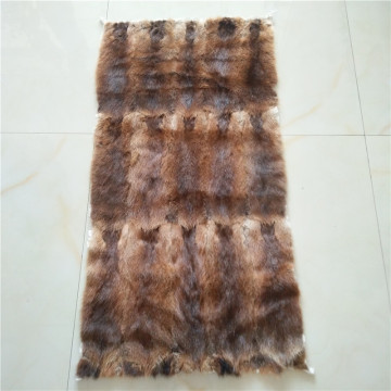 China fur Factory price wholesale high quality 60x120cm fur pelt skin natural brown Muskrat fur plate
