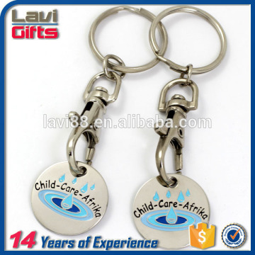 Factory supplier bulb trolley coin keychain