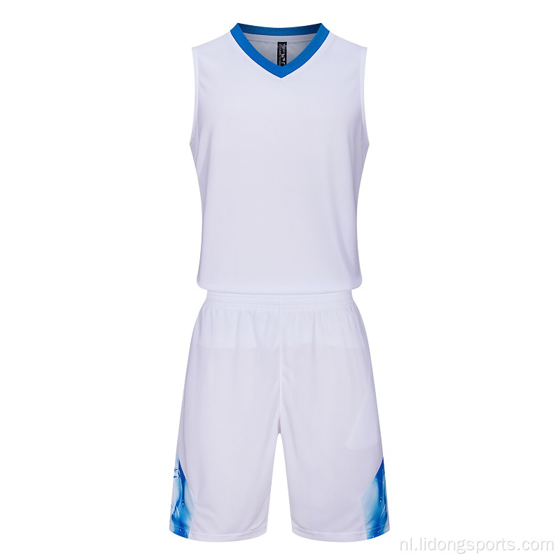 Basketbal uniform ontwerp gewoon basketballirset set