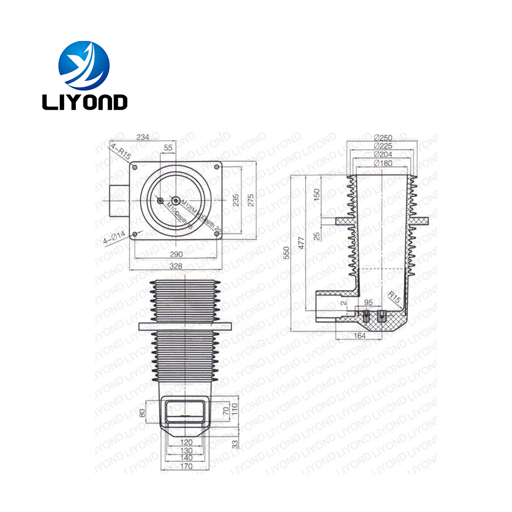 LYC268 Insulated switchgearJunction Box Spout Contact Box