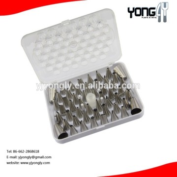 Most popular 52-pieces decorating tube set cake decorating tips