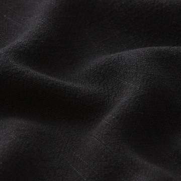 Fireproof Black Soft Viscose Linen Fabric