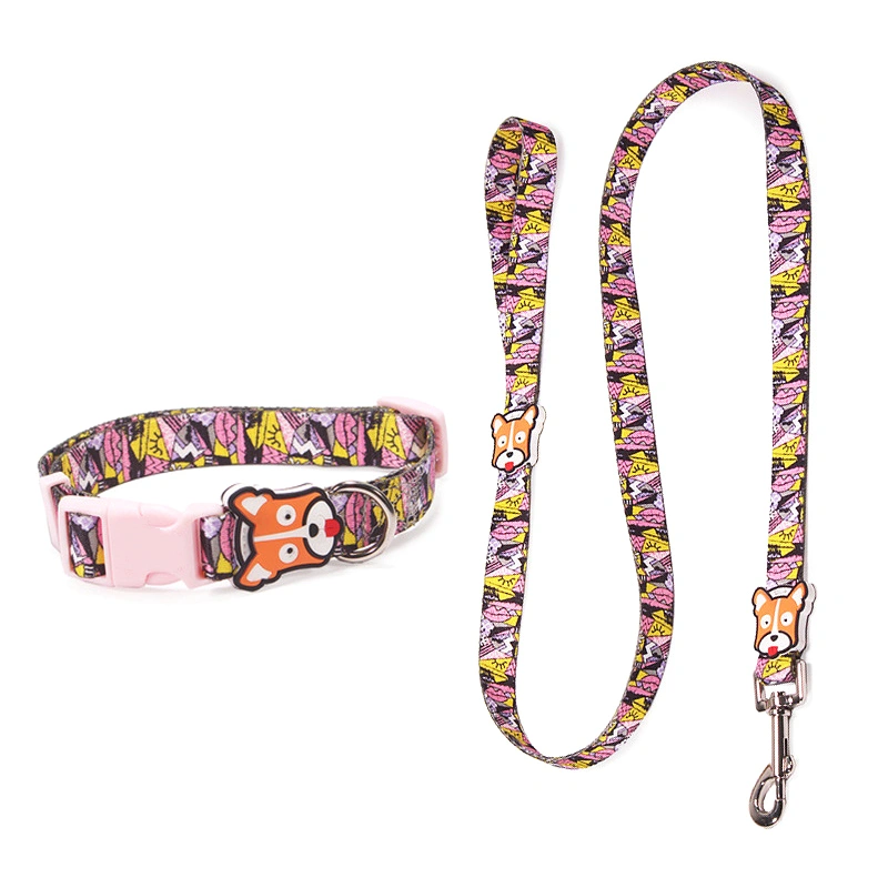 Nylon Pet Collar Leash Cat Leash Puppy Collar Leash