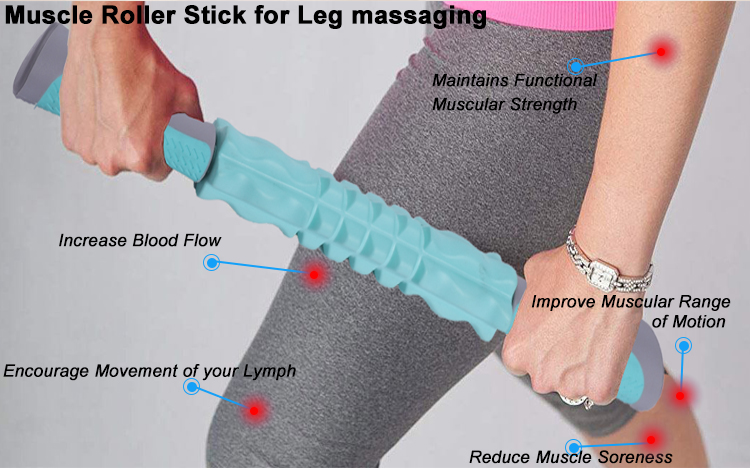 Γυμναστήριο Self Massage Mascle Muscle Roller Stick για αθλητική άσκηση