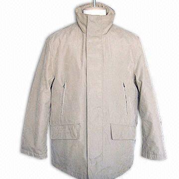 Men's Padded Jacket with Concealed Hood