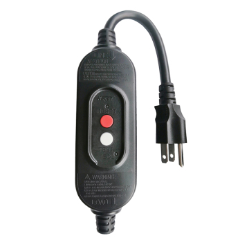 15A Leakage Protection Waterproof In-line GFCI Auto Reset