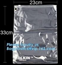 bag with hanging hole, euro hole, slider closure bags, costom clear makeup tools pvc bag/ plastic bag holder