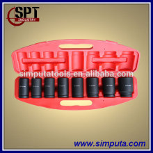 8pcs 3/4" Deep Wall Impact Socket Set (Metric size)/( SPT-1012A)