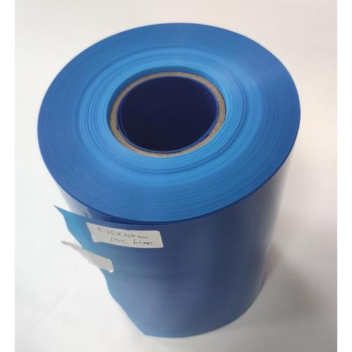 Termoplástico de película de plástico de Vinyl Blue PVC de Vinyl rígido de 25mic