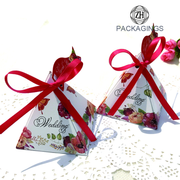 Wedding Souvenir Candy Box Pyramid Candy Box