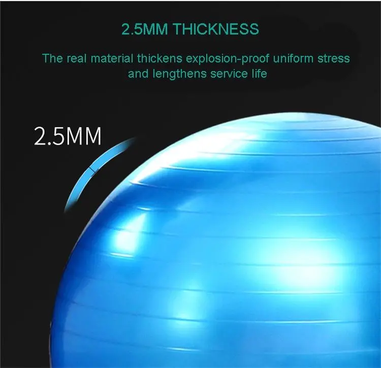 Wholesale Custom Logo Anti Burst Ball Yoga PVC Ball