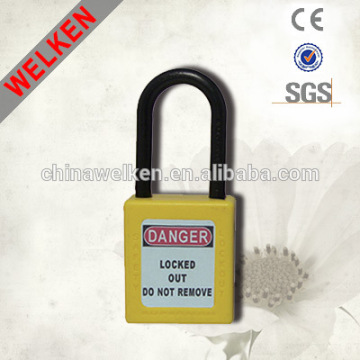 Safety Padlock, Nylon Shackle Padlock, Dielectric Tested,Combination Safety Padlock