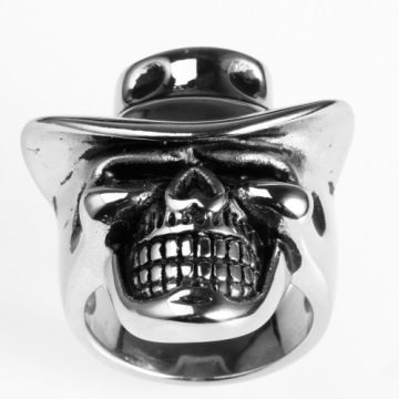 Western style Michael Jackson hat skull ring