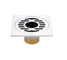Modern Silver Steel Brass TY Outdoor Drain for Swimming Pools and Garages