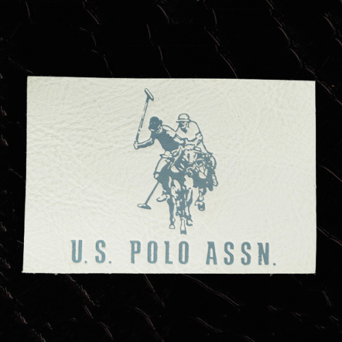 polo leather jacket label/patch