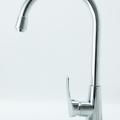 Retro Style Double Handle Kitchen Faucet Tap Antique Brass Hot and Cold Water Tap 360 Degree Rotating