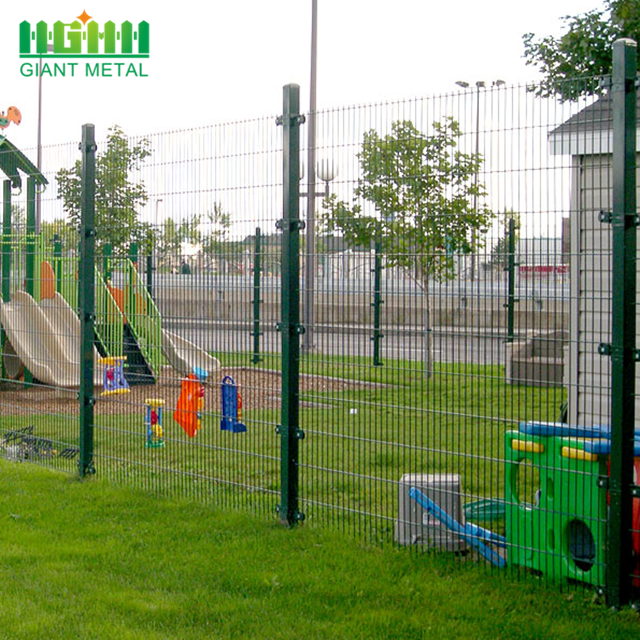 Black 4x4 welded wire mesh fence