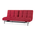 Red Convertible Futon Sleeper Double Sofa Bed