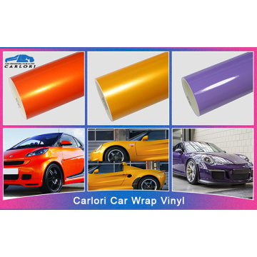 Metallic-Fantasie-Zitrone-gelbes Auto-Wrap-Vinyl