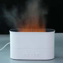 3D Flame Night Light - Ultrasonic Air Humidifier & Diffuser