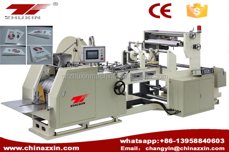 Zhuxin manual paper bag machine for fried food