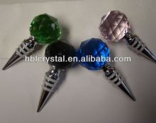 colorful ball shape crystal bottle stopper