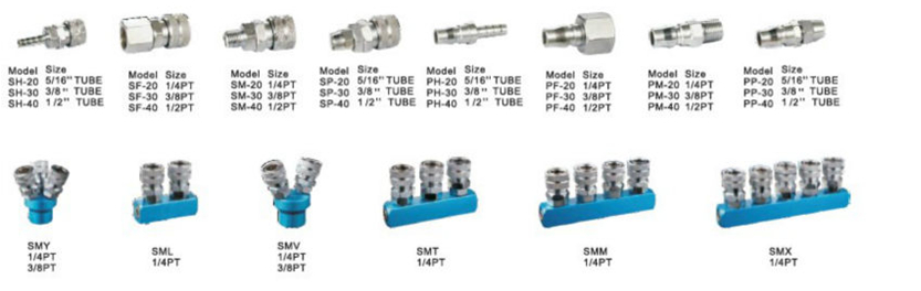 PZA Pneumatic Push-in Speed Controller One Touch Fitting