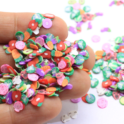 500g Polymer Hot Soft Fruits Vegetables Slices Clay Sprinkles For Crafts DIY Nail Art Decoration Scrapbooking Phone Decor