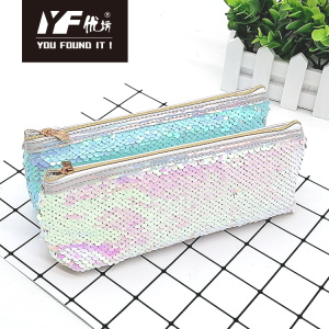 Hot sale custom fashion sequin glitter pencil case