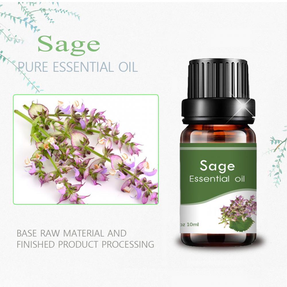 برچسب خصوصی روغن اسانس Clary Sage 10ml برای ماساژ